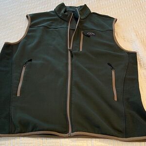 Men's Green With Khaki Trim Lightweight Vest